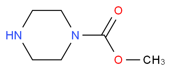 methyl piperazine-1-carboxylate_分子结构_CAS_50606-31-0