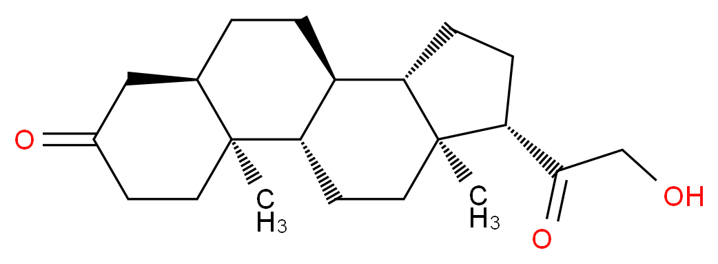 (1S,2S,7R,10R,11S,14S,15S)-14-(2-hydroxyacetyl)-2,15-dimethyltetracyclo[8.7.0.0<sup>2</sup>,<sup>7</sup>.0<sup>1</sup><sup>1</sup>,<sup>1</sup><sup>5</sup>]heptadecan-5-one_分子结构_CAS_303-01-5