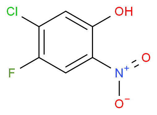 5-Chloro-4-fluoro-2-nitrophenol_分子结构_CAS_65001-79-8)
