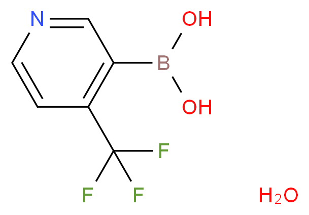 4-(Trifluoromethyl)pyridine-3-boronic acid hydrate_分子结构_CAS_1072952-32-9)