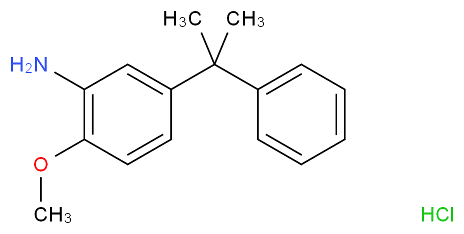 5-Cumyl-o-anisidine hydrochloride_分子结构_CAS_58999-69-2)