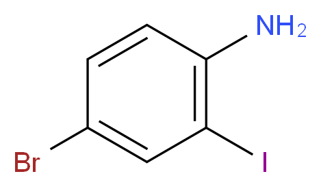 4-bromo-2-iodoaniline_分子结构_CAS_66416-72-6