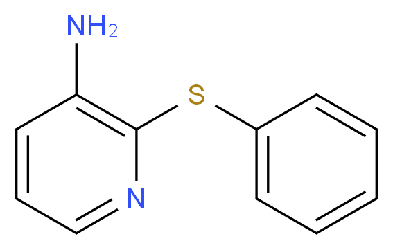 2-(phenylsulfanyl)pyridin-3-amine_分子结构_CAS_)