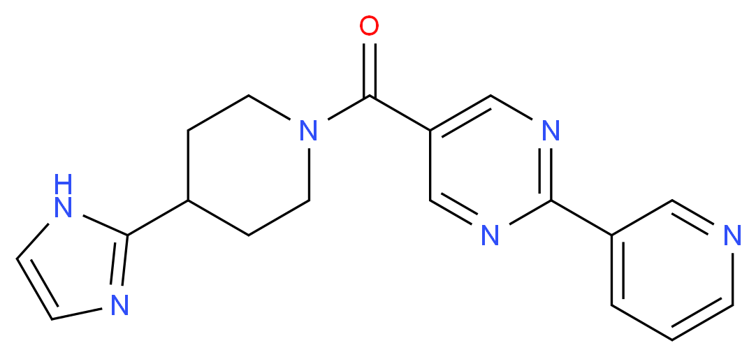 5-{[4-(1H-imidazol-2-yl)piperidin-1-yl]carbonyl}-2-pyridin-3-ylpyrimidine_分子结构_CAS_)