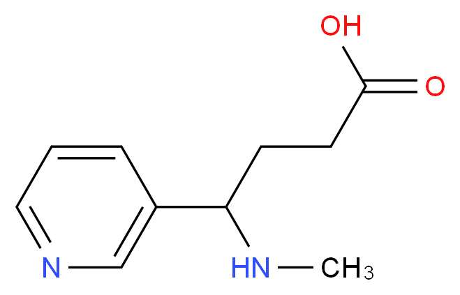 4-(methylamino)-4-(pyridin-3-yl)butanoic acid_分子结构_CAS_15569-99-0