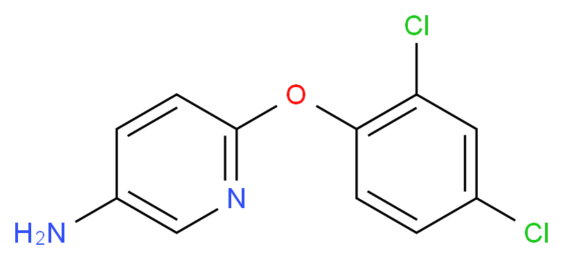 6-(2,4-dichlorophenoxy)pyridin-3-amine_分子结构_CAS_85686-48-2