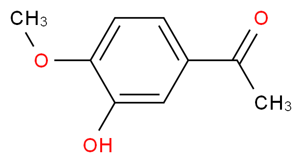 1-(3-Hydroxy-4-Methoxyphenyl)ethanone_分子结构_CAS_6100-74-9)
