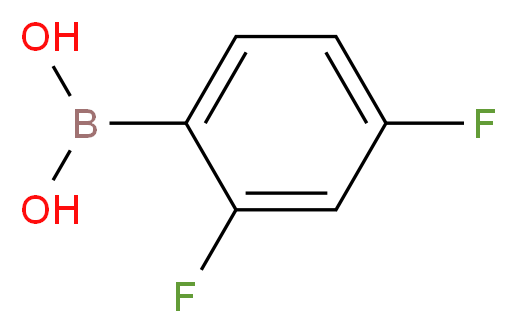 2,4-Difluorobenzeneboronic acid_分子结构_CAS_144025-03-6)