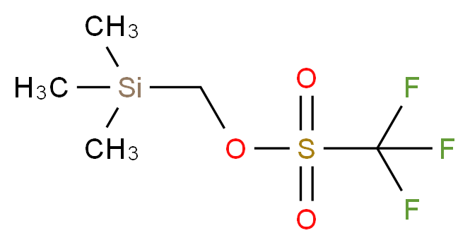 (三甲基硅基)甲基三氟甲烷磺酸酯_分子结构_CAS_64035-64-9)