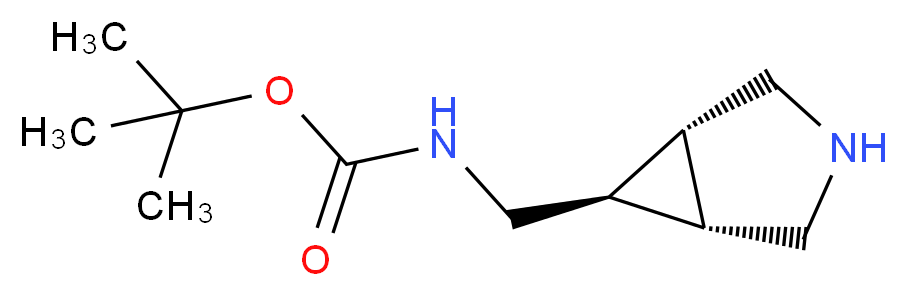 tert-Butyl N-[[(1S,5R)-3-azabicyclo[3.1.0]hexan-6-yl]methyl]carbamate_分子结构_CAS_134575-12-5)