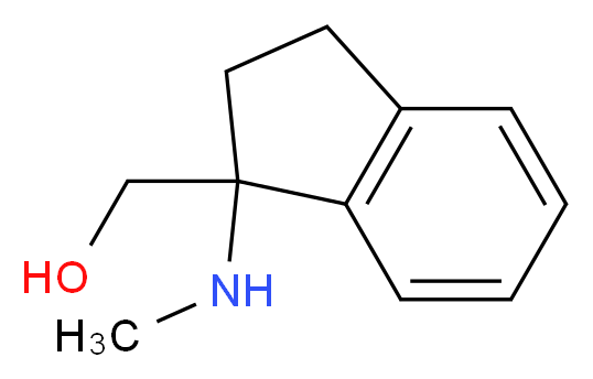 [1-(methylamino)-2,3-dihydro-1H-inden-1-yl]methanol_分子结构_CAS_)