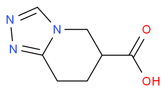 5H,6H,7H,8H-[1,2,4]triazolo[4,3-a]pyridine-6-carboxylic acid_分子结构_CAS_1035841-07-6