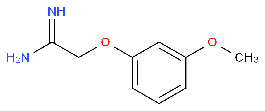 2-(3-methoxyphenoxy)ethanimidamide_分子结构_CAS_806634-36-6