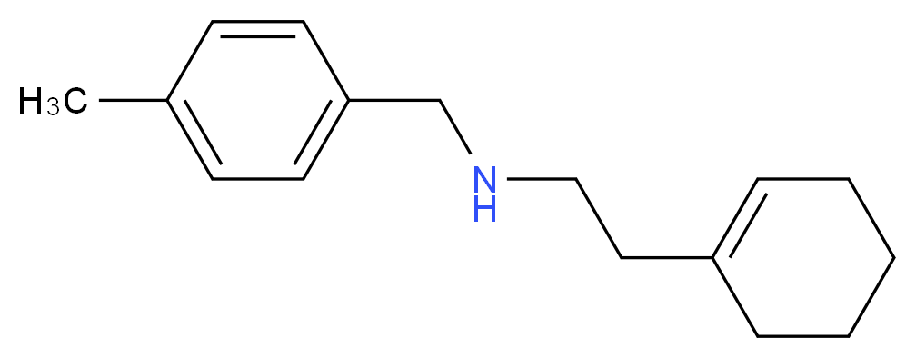 [2-(cyclohex-1-en-1-yl)ethyl][(4-methylphenyl)methyl]amine_分子结构_CAS_356530-85-3