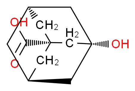 (1r,3s,5R,7S)-3-hydroxyadamantane-1-carboxylic acid_分子结构_CAS_42711-75-1