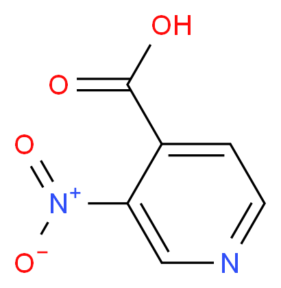 3-硝基吡啶-4-羧酸_分子结构_CAS_59290-82-3)