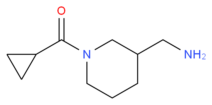 (1-cyclopropanecarbonylpiperidin-3-yl)methanamine_分子结构_CAS_915924-36-6