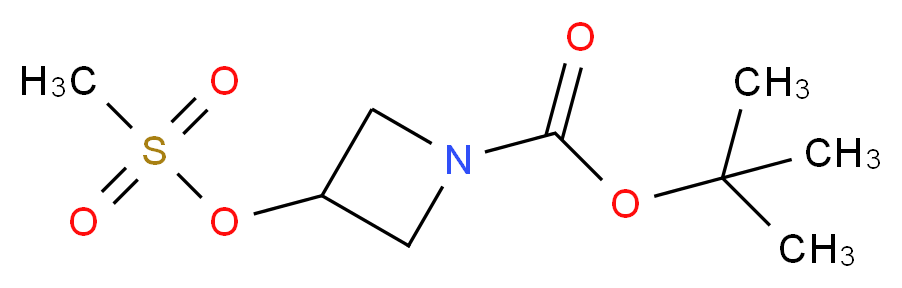 tert-butyl 3-(methanesulfonyloxy)azetidine-1-carboxylate_分子结构_CAS_)