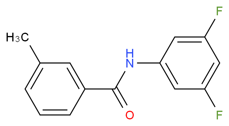 N-(3,5-Difluorophenyl)-3-methylbenzamide_分子结构_CAS_881765-81-7)