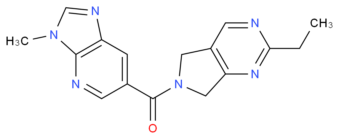 6-[(2-ethyl-5,7-dihydro-6H-pyrrolo[3,4-d]pyrimidin-6-yl)carbonyl]-3-methyl-3H-imidazo[4,5-b]pyridine_分子结构_CAS_)