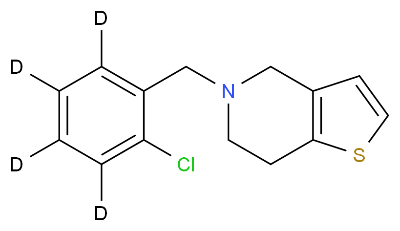 Ticlopidine-d4_分子结构_CAS_1246817-49-1)