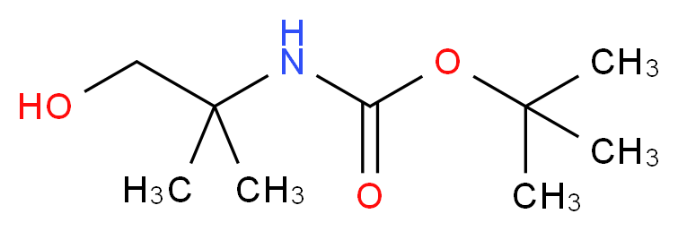 tert-butyl N-(1-hydroxy-2-methylpropan-2-yl)carbamate_分子结构_CAS_)