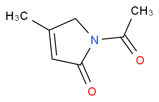 1-acetyl-4-methyl-2,5-dihydro-1H-pyrrol-2-one_分子结构_CAS_34581-92-5)