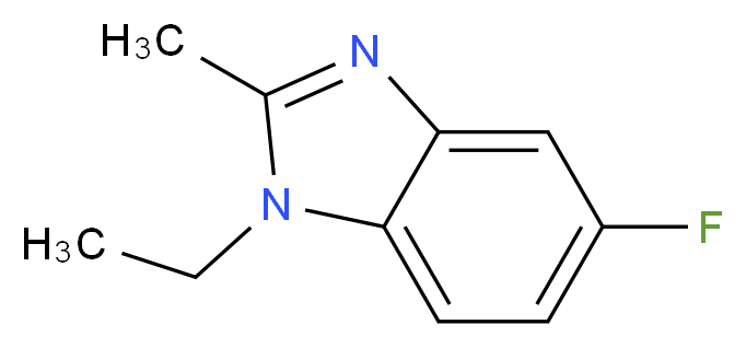 1-Ethyl-5-fluoro-2-methylbenzimidazole_分子结构_CAS_708-34-9)