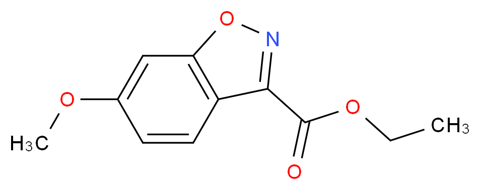 ethyl 6-methoxy-1,2-benzoxazole-3-carboxylate_分子结构_CAS_57764-51-9
