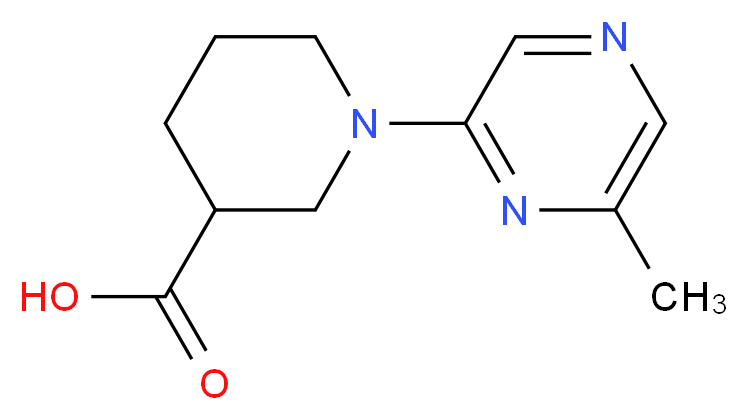 1-(6-Methylpyrazin-2-yl)piperidine-3-carboxylic acid 97%_分子结构_CAS_930111-02-7)