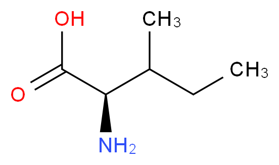 (2R)-2-amino-3-methylpentanoic acid_分子结构_CAS_319-78-8