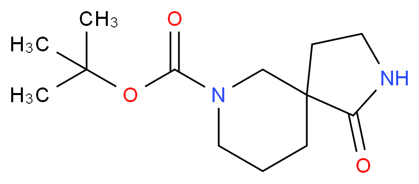 tert-Butyl 1-oxo-2,7-diazaspiro[4.5]decane-7-carboxylate_分子结构_CAS_923009-50-1)