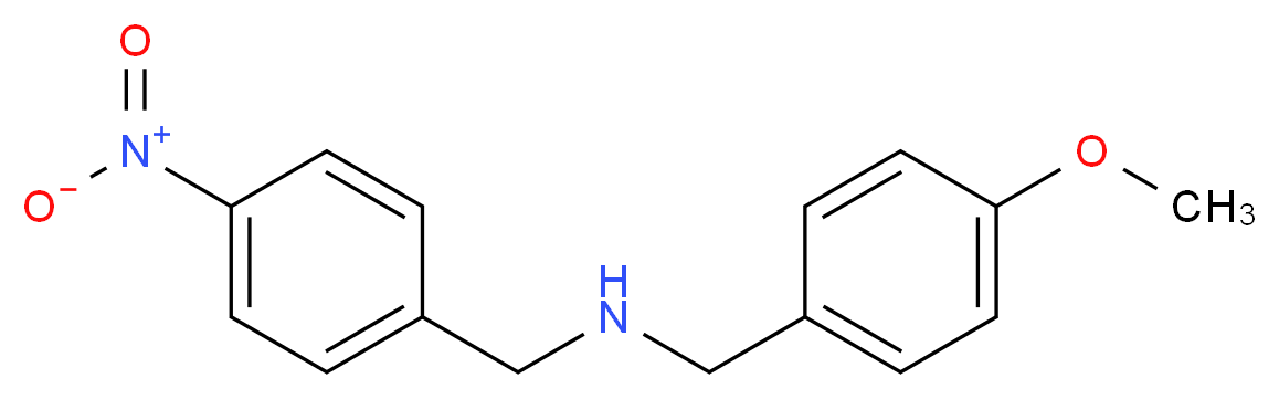 [(4-methoxyphenyl)methyl][(4-nitrophenyl)methyl]amine_分子结构_CAS_418784-70-0