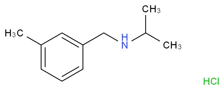[(3-methylphenyl)methyl](propan-2-yl)amine hydrochloride_分子结构_CAS_915922-51-9