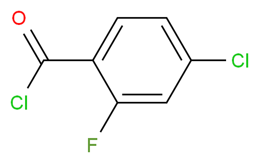 4-Chloro-2-fluorobenzoyl chloride_分子结构_CAS_394-39-8)