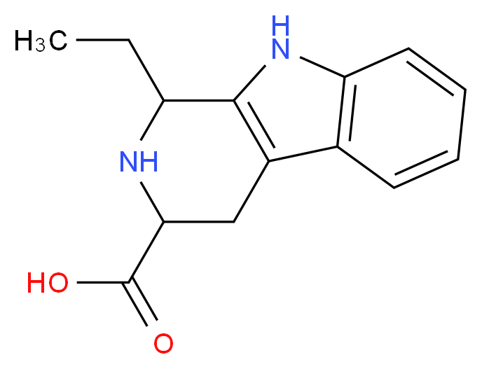 1-Ethyl-2,3,4,9-tetrahydro-1H-beta-carboline-3-carboxylic acid_分子结构_CAS_109690-46-2)