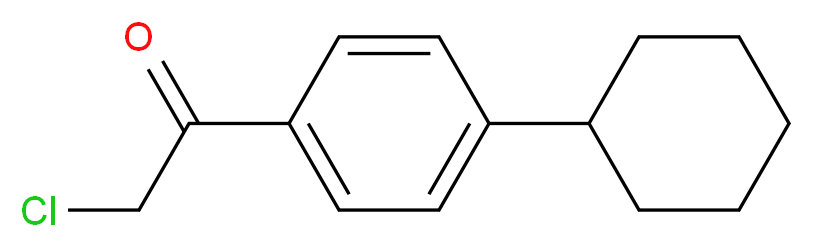 2-chloro-1-(4-cyclohexylphenyl)ethan-1-one_分子结构_CAS_72825-30-0