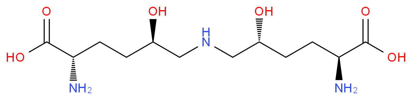 (2S,5R)-2-amino-6-{[(2R,5S)-5-amino-5-carboxy-2-hydroxypentyl]amino}-5-hydroxyhexanoic acid_分子结构_CAS_869111-52-4