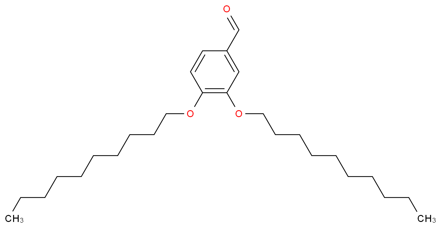 3,4-bis(decyloxy)benzaldehyde_分子结构_CAS_118468-34-1