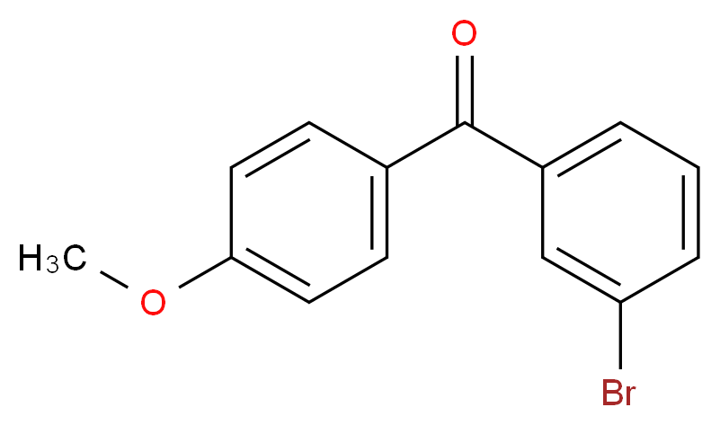 (3-bromophenyl)(4-methoxyphenyl)methanone_分子结构_CAS_54118-76-2