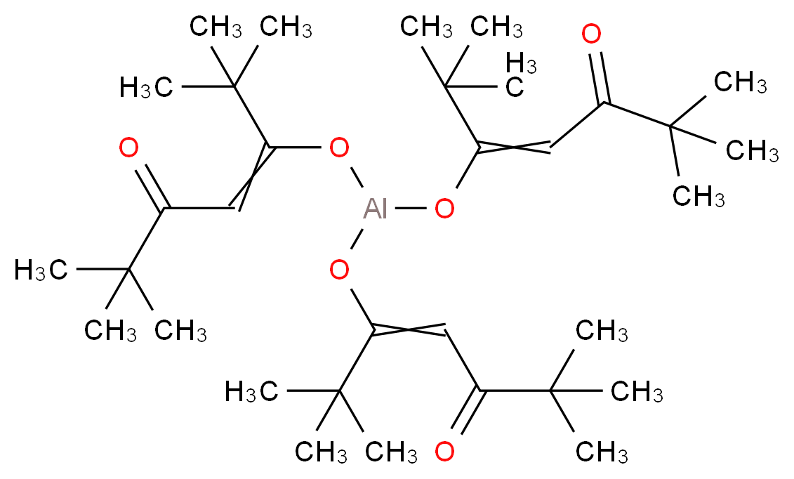 5-({bis[(2,2,6,6-tetramethyl-5-oxohept-3-en-3-yl)oxy]alumanyl}oxy)-2,2,6,6-tetramethylhept-4-en-3-one_分子结构_CAS_14319-08-5