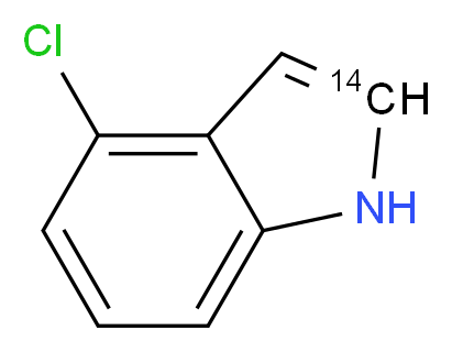 4-Chloroindole-2-14C_分子结构_CAS_210110-92-2)