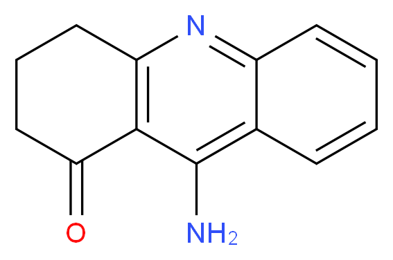 9-amino-1,2,3,4-tetrahydroacridin-1-one_分子结构_CAS_104675-26-5