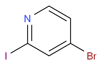 4-bromo-2-iodopyridine_分子结构_CAS_100523-83-9