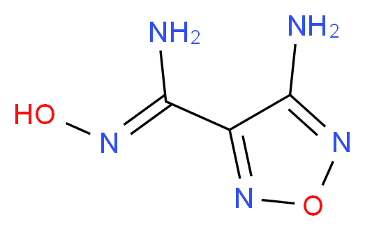 (Z)-4-amino-N'-hydroxy-1,2,5-oxadiazole-3-carboximidamide_分子结构_CAS_13490-32-9