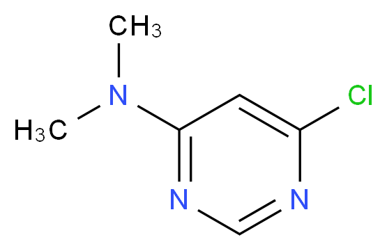 6-chloro-N,N-dimethylpyrimidin-4-amine_分子结构_CAS_31058-83-0