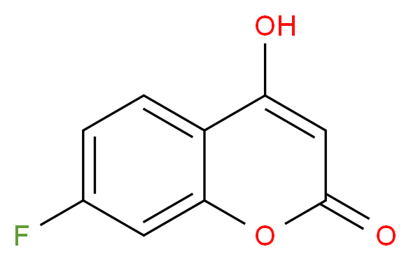 7-fluoro-4-hydroxy-2H-chromen-2-one_分子结构_CAS_2145-27-9