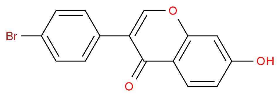 3-(4-bromophenyl)-7-hydroxy-4H-chromen-4-one_分子结构_CAS_96644-05-2)