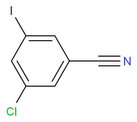 3-Chloro-5-iodobenzonitrile 99%_分子结构_CAS_289039-30-1)