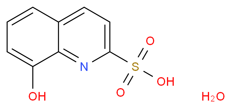 8-hydroxyquinoline-2-sulfonic acid hydrate_分子结构_CAS_20946-17-2